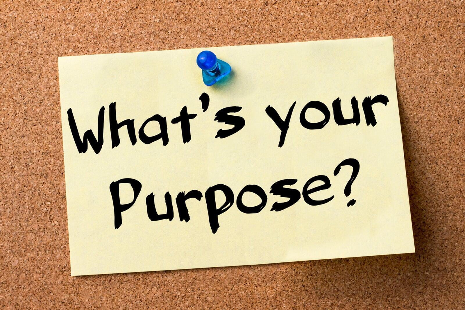 Your purpose is your customer, PERIOD.